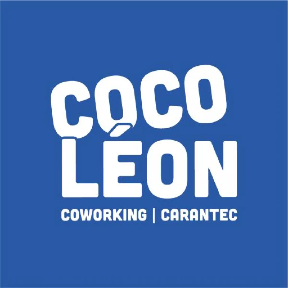 Logo fond bleu carré