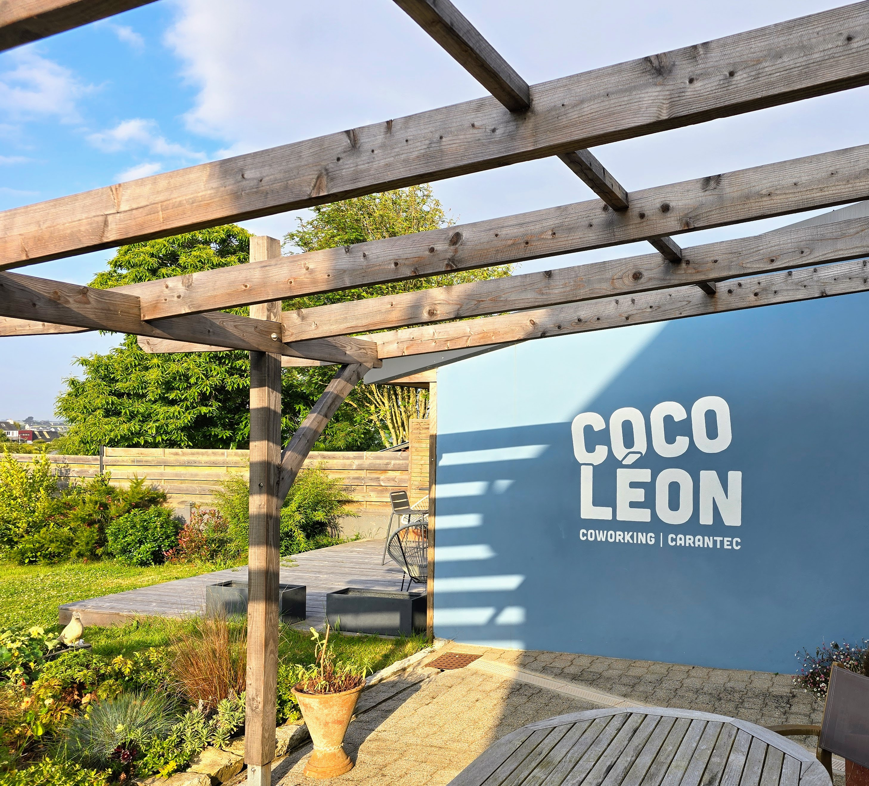 CocoLéon - Logo on the Studio wall