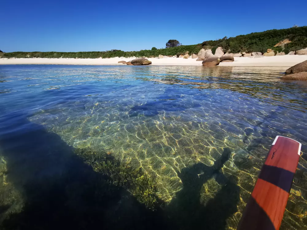 Plage nord de l'île Callot