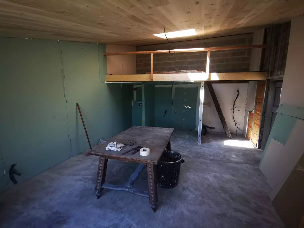 The before / after renovation work